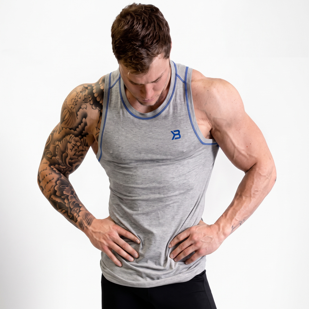 Better Bodies Polera Sin Mangas Musculosa Performance Grey -3