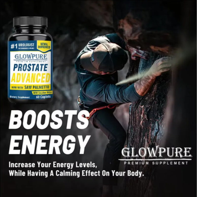 Glowpure Prostate Advanced Saw Palmetto Cuidado Prostata 60 caps-2