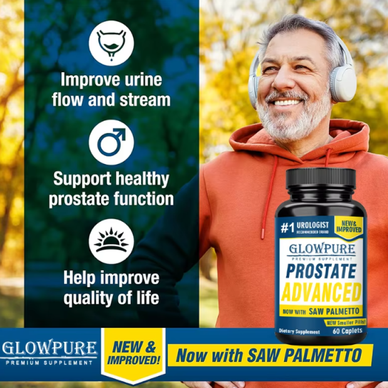 Glowpure Prostate Advanced Saw Palmetto Cuidado Prostata 60 caps-6