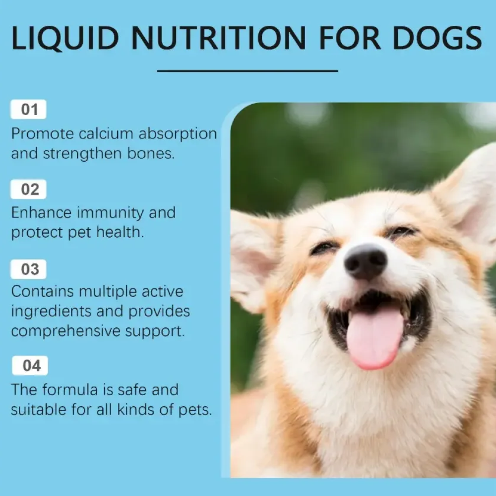 Liquid Nutrition Pet Multivitaminico Liquido Para Perros 60ml Sabor Menta Fresca-2