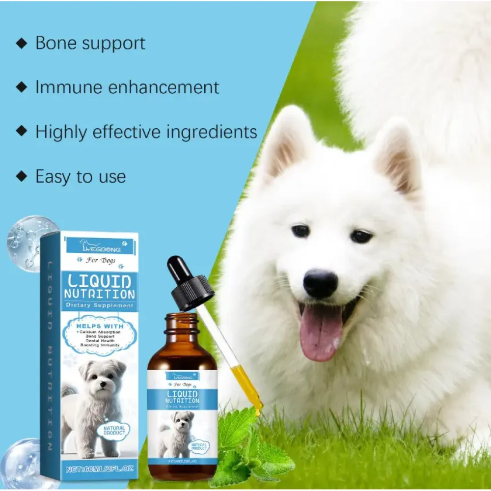 Liquid Nutrition Pet Multivitaminico Liquido Para Perros 60ml Sabor Menta Fresca-5