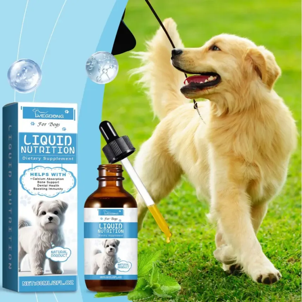 Liquid Nutrition Pet Multivitaminico Liquido Para Perros 60ml Sabor Menta Fresca-6