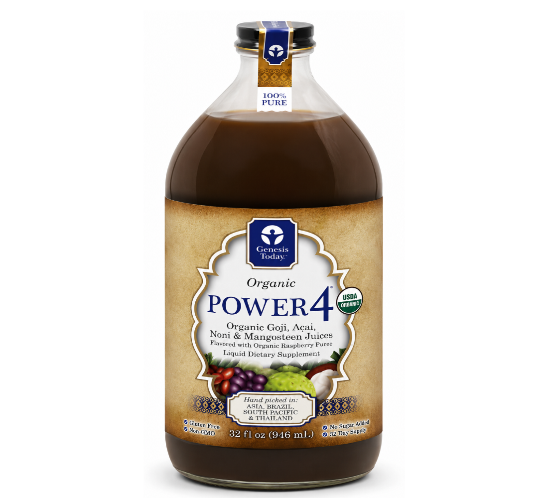 Genesis Today Power 4 Super Jugo De Noni Goji Acai Mango Organico 30000mg 1 Litro-0