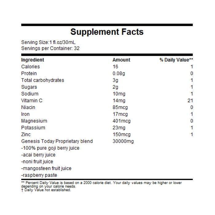 Genesis Today Power 4 Super Jugo De Noni Goji Acai Mango Organico 30000mg 1 Litro-5