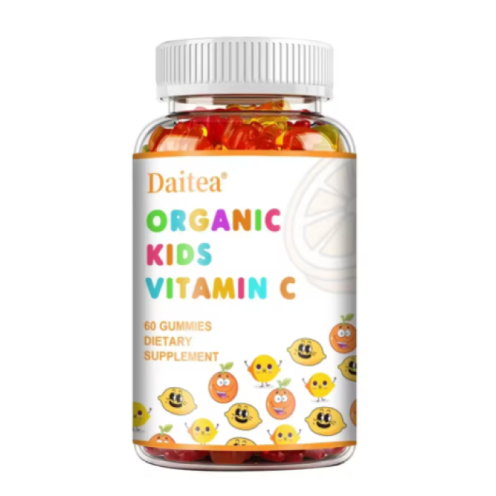 Daitea Kids Smart Vitamina C Acido Ascorbico 250mg Gomitas Niños 60un Sabor Citrus Orange-0