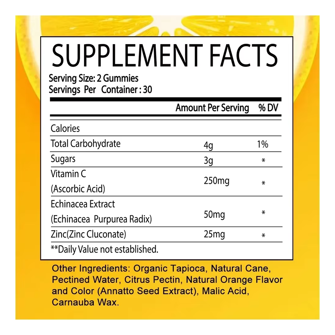 Daitea Kids Smart Vitamina C Acido Ascorbico 250mg Gomitas Niños 60un Sabor Citrus Orange-6
