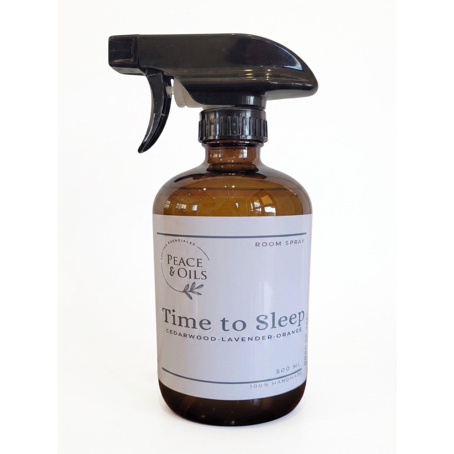 Bruma Aromatizante Espacios Peace & Oils Spray 500ml Fragancia Time to Sleep-0