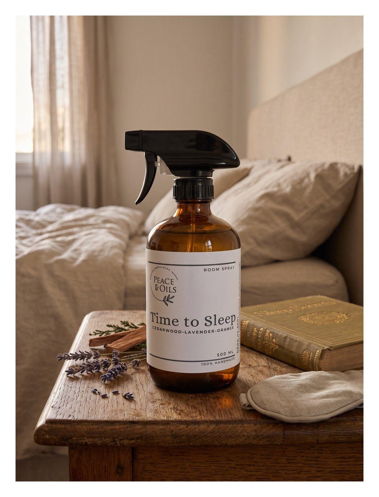 Bruma Aromatizante Espacios Peace & Oils Spray 500ml Fragancia Time to Sleep-4