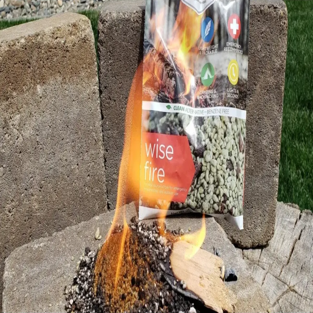 Iniciador De Fuego Camping Wise Fire Starter Green Fuel 62gr Camping-1