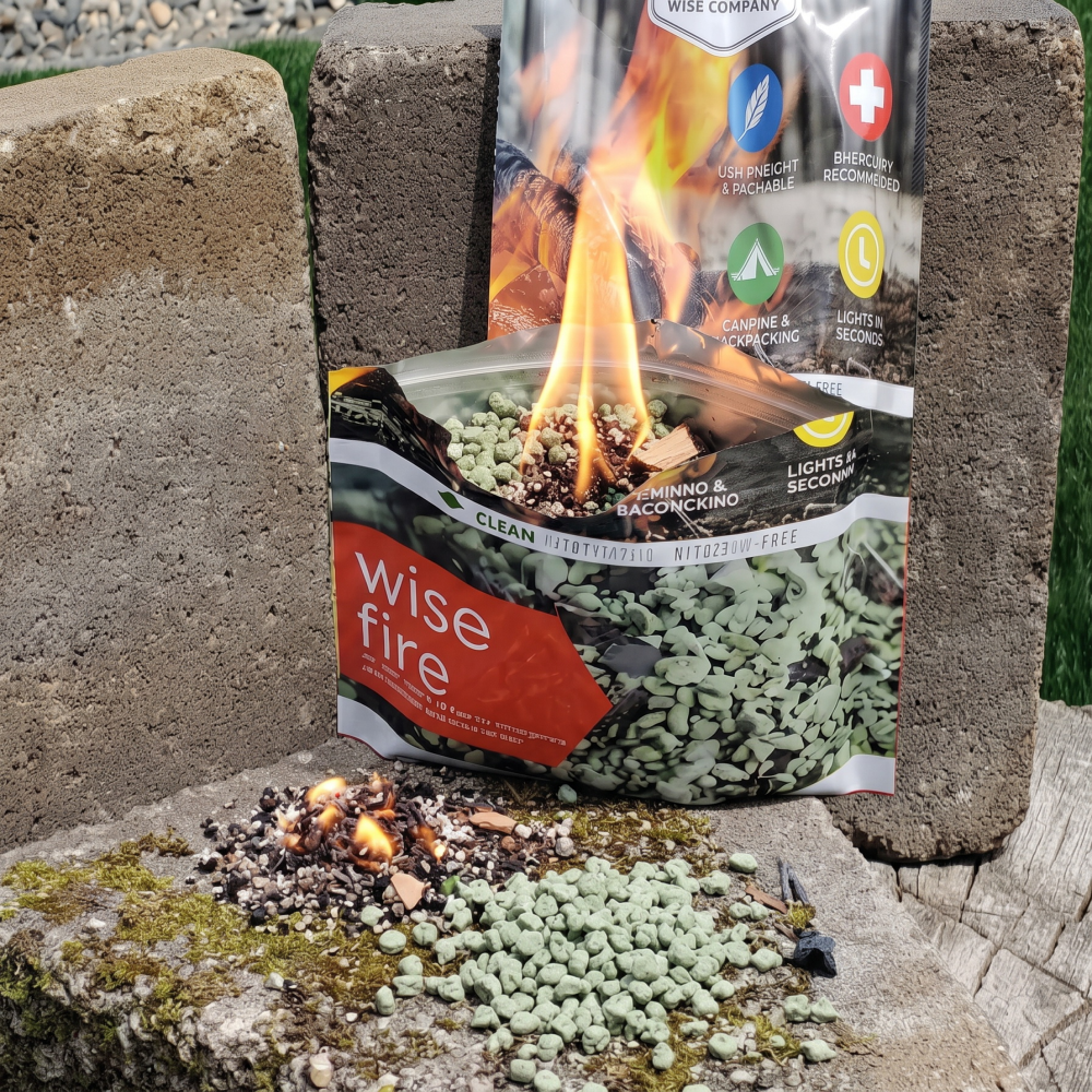 Iniciador De Fuego Camping Wise Fire Starter Green Fuel 62gr Camping-2