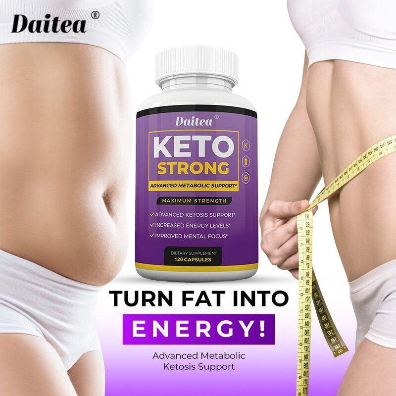 Daitea Quemador De Grasas Keto Strong Carnitina Cetonas Frambuesa 120 capsulas-4