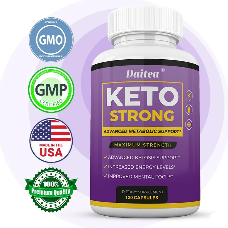 Daitea Quemador De Grasas Keto Strong Carnitina Cetonas Frambuesa 120 capsulas-7