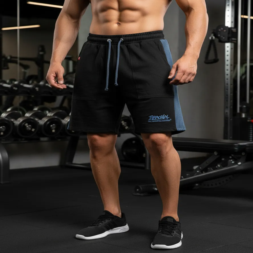 Brachial Shorts Para El Gimnasio Thermal Destroyer M Blue-6