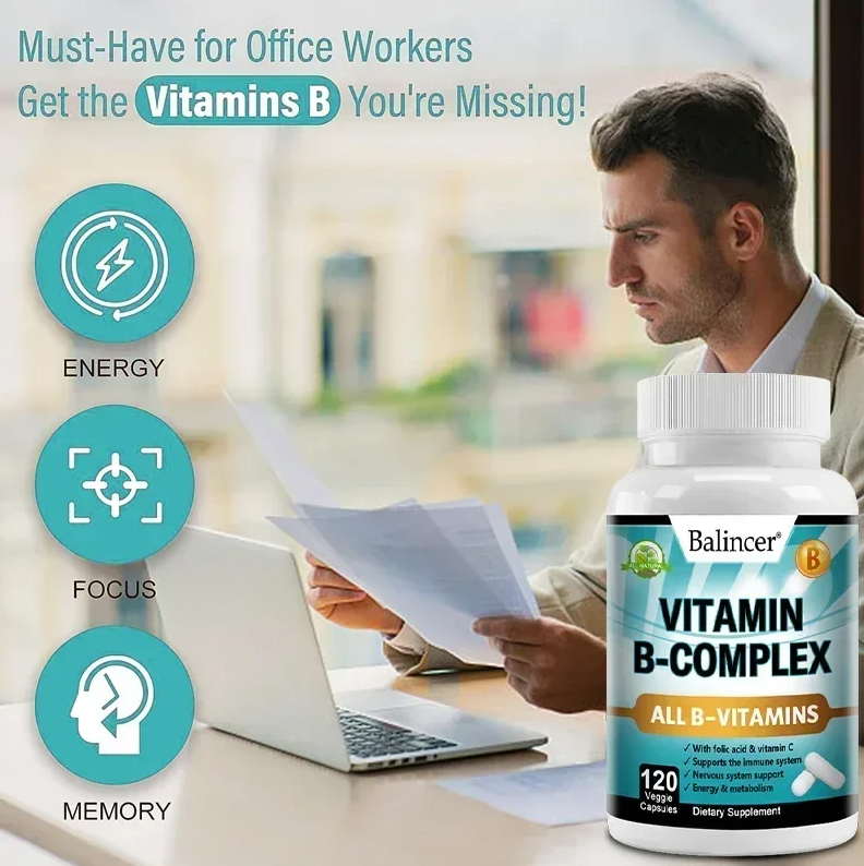 Balincer Vitamin B Complex Complejo De Vitaminas B 120 Caps-2