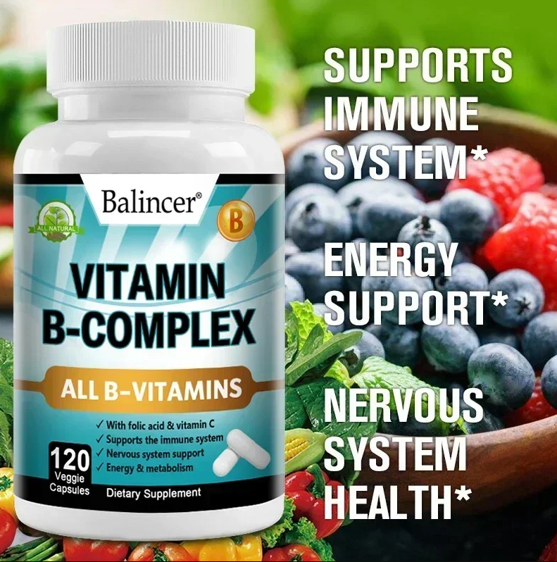 Balincer Vitamin B Complex Complejo De Vitaminas B 120 Caps-3