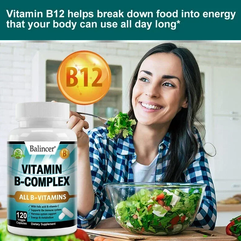 Balincer Vitamin B Complex Complejo De Vitaminas B 120 Caps-4