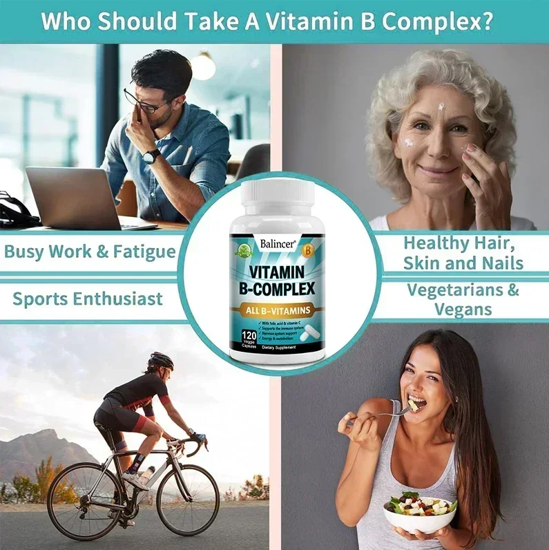 Balincer Vitamin B Complex Complejo De Vitaminas B 120 Caps-5