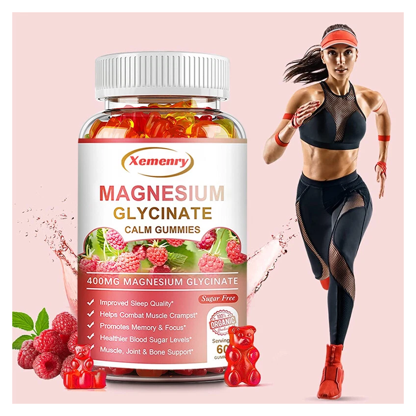 Gomitas De Glicinato De Magnesio 400mg Xemenry 60 Gomitas-4