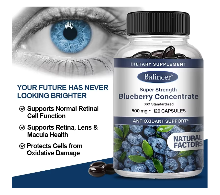 Balincer Blueberry Concentrado Arandanos Resveratrol 500mg 120 softgel caps-2
