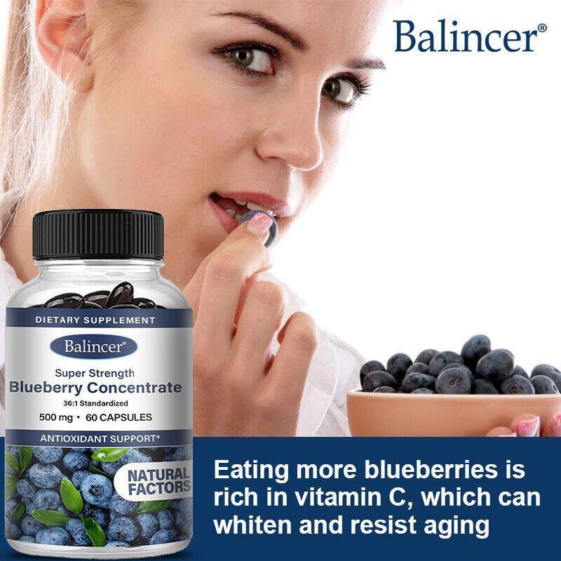 Balincer Blueberry Concentrado Arandanos Resveratrol 500mg 120 softgel caps-5