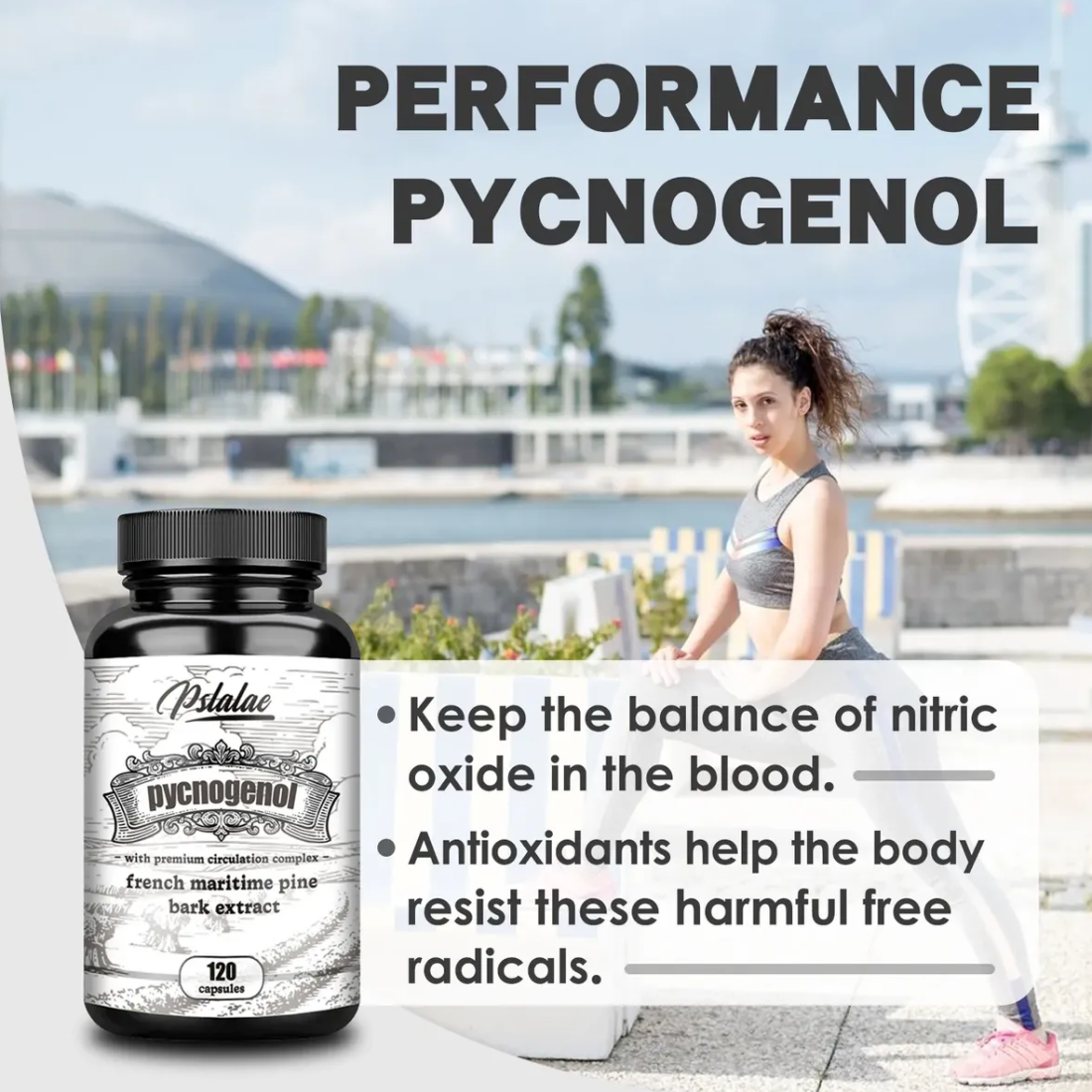 Suplemento Pycnogenol Pino Maritimo Frances Antioxidante 120 caps-5