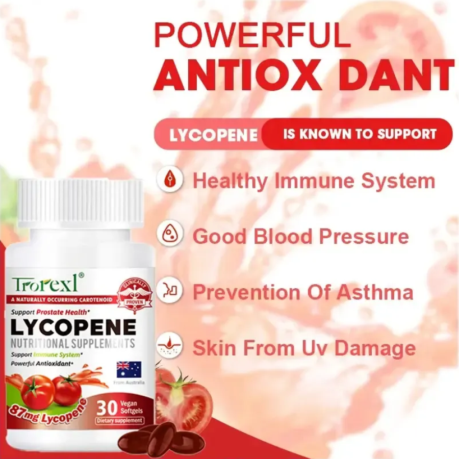 Trorexl Licopeno Potente Antioxidante Cuidado Urinario Prostata 30 caps-3