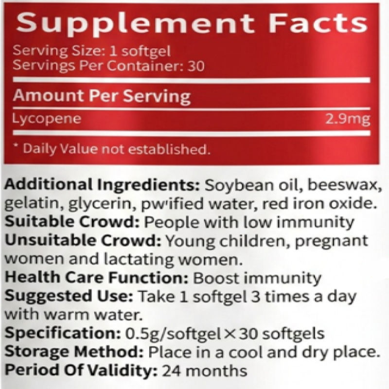Trorexl Licopeno Potente Antioxidante Cuidado Urinario Prostata 30 caps-7