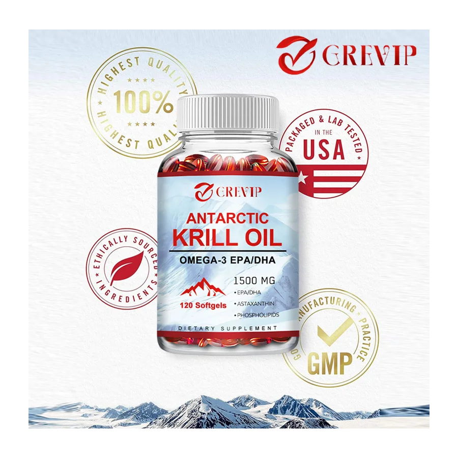 Antarctic Krill Oil Omega 3 Aceite De Krill 1500mg 120 softgel caps-2