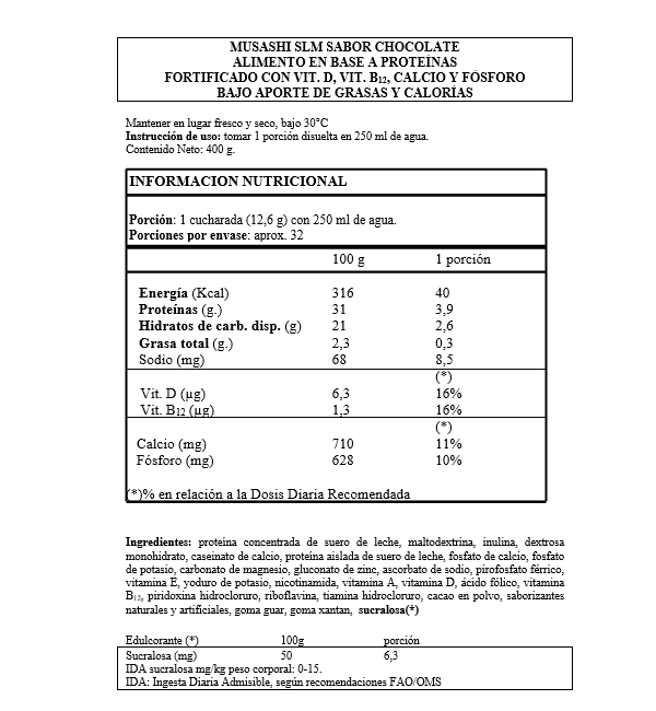 Slm MRP Meal Replacement Batido De Proteinas Para Bajar De Peso Chocolate-6