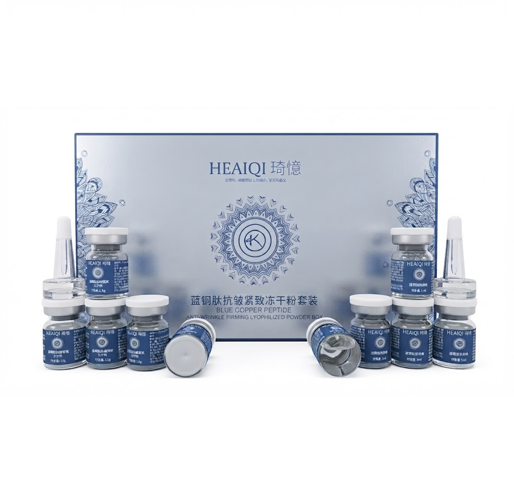 Set Profesional de Polvo Liofilizado con Peptidos de Cobre Azul Anti-Edad  Reafirmante-0