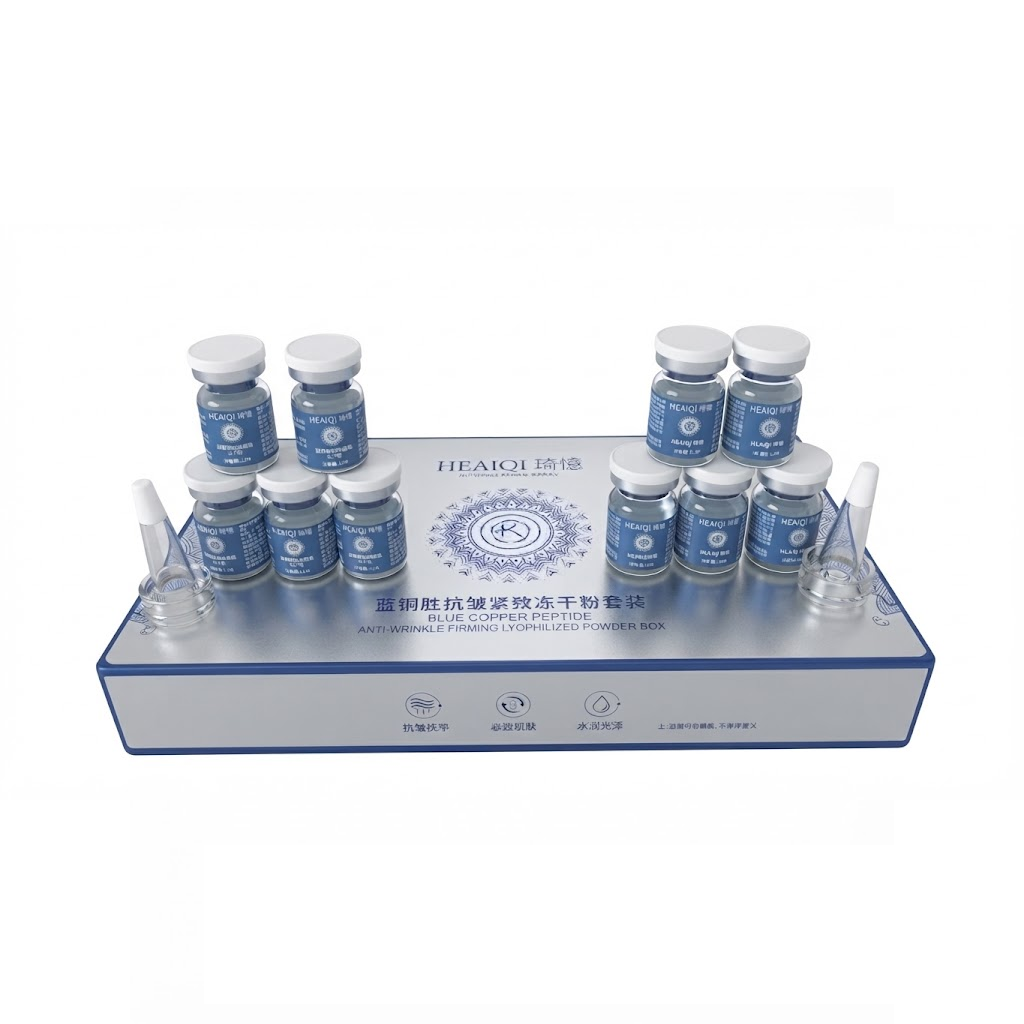 Set Profesional de Polvo Liofilizado con Peptidos de Cobre Azul Anti-Edad  Reafirmante-7