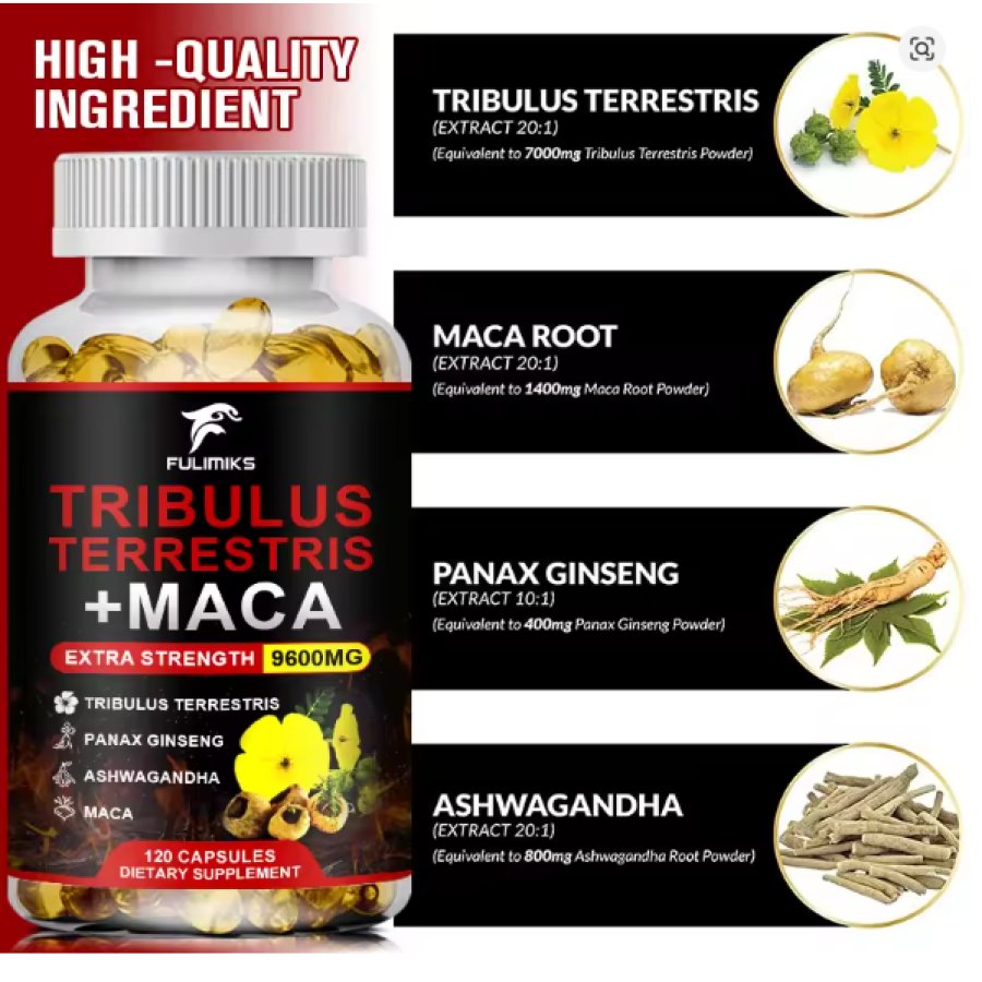 Tribulus 9600mg Ultra Strength 120 Capsulas-5