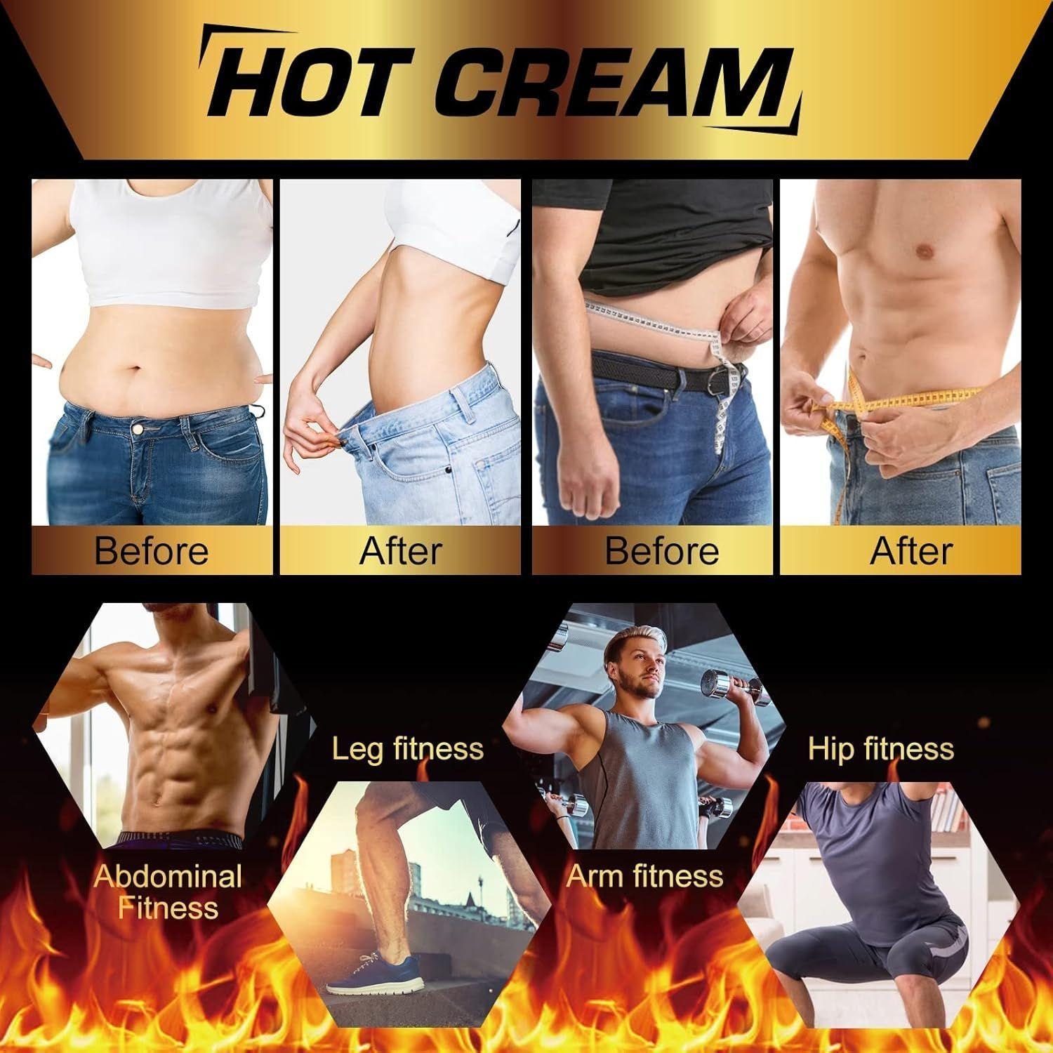 Hot Sweat Cream Crema Reductora Quemadora Grasas Abdominal-5