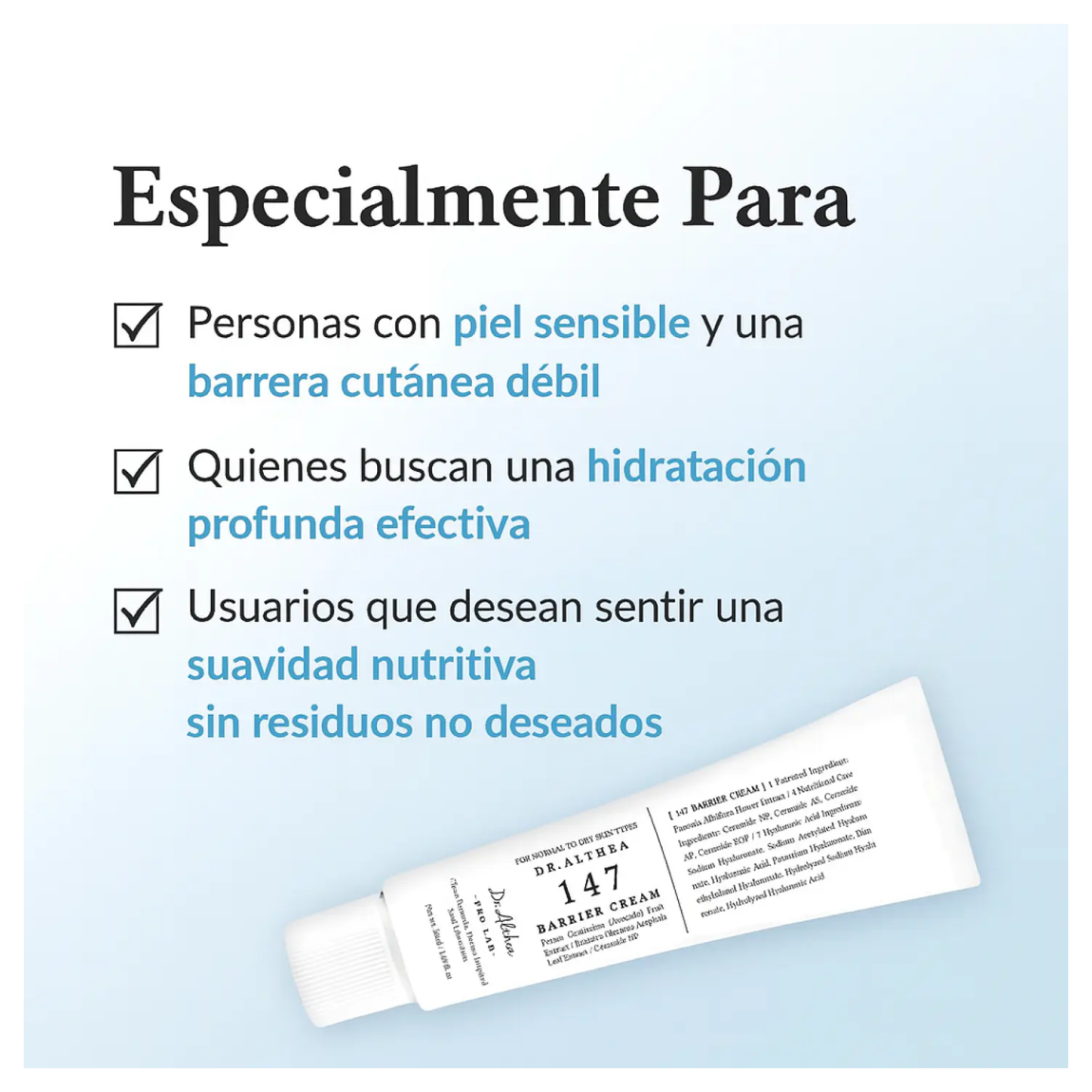Crema Dr Althea 147 Barriercalmante Alivio Reparadora  50ml-6