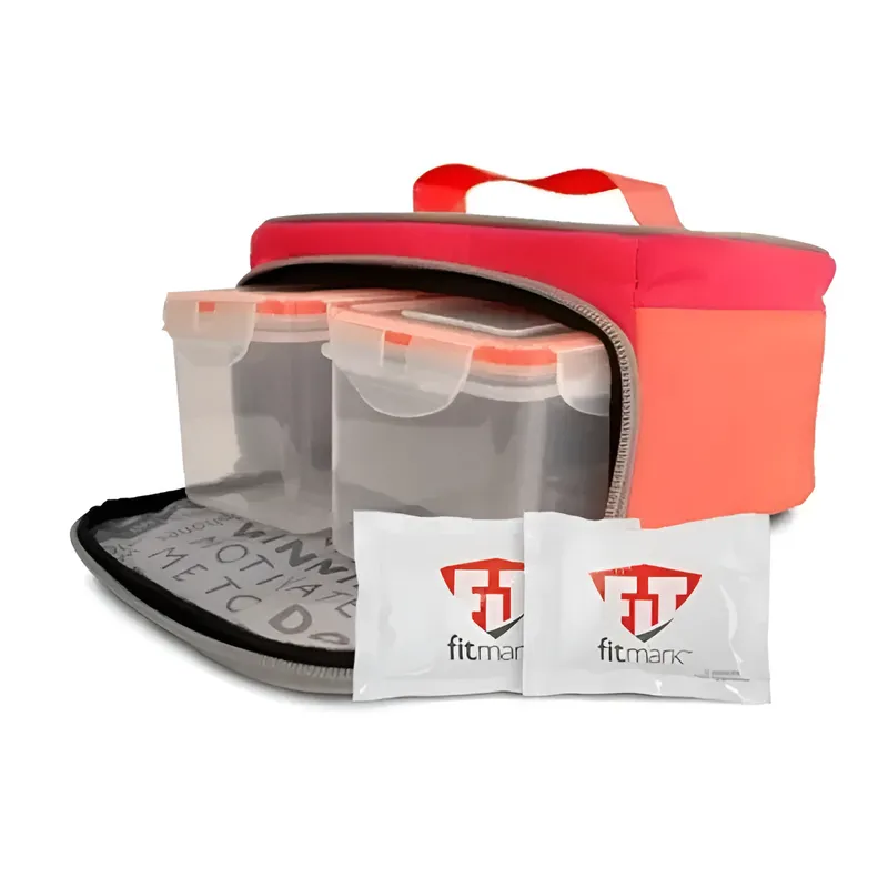  Bolso Fitmark The Transporter Duffel Red Organizador de Comida Para El Gimnasio -3