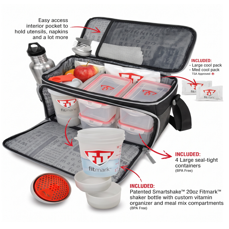Fitmark The Box LG Bolso Lonchera Termica Organizador de Comida Para Gimnasio-2