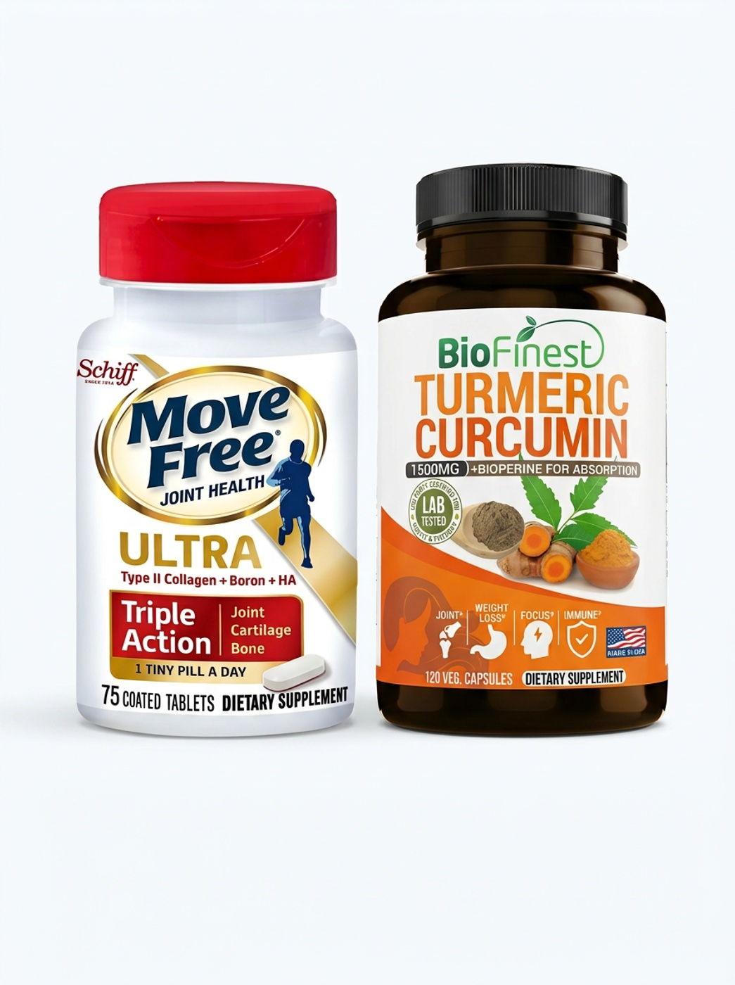 Move Free Ultra Triple Colageno Tipo 2 + Curcuma Turmeric 120 Caps-0
