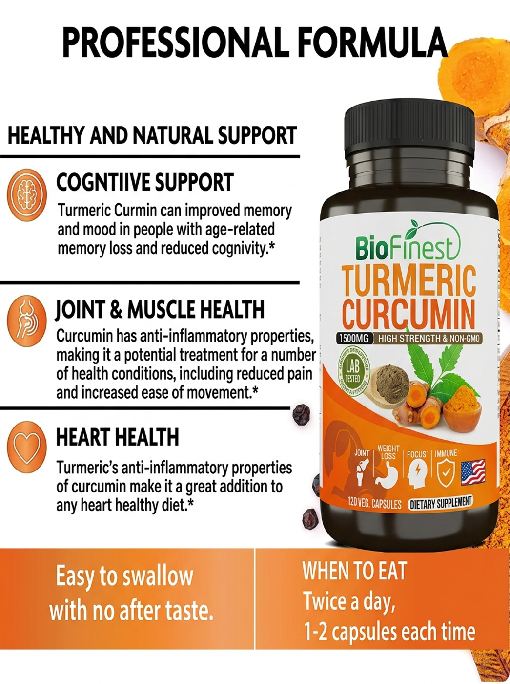 Move Free Ultra Triple Colageno Tipo 2 + Curcuma Turmeric 120 Caps-3