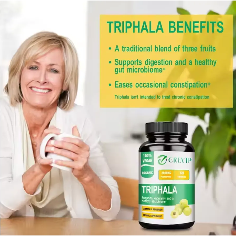 Triphala 2000mg Organico Antioxidante Cleanse Detox Herbal 120caps-5