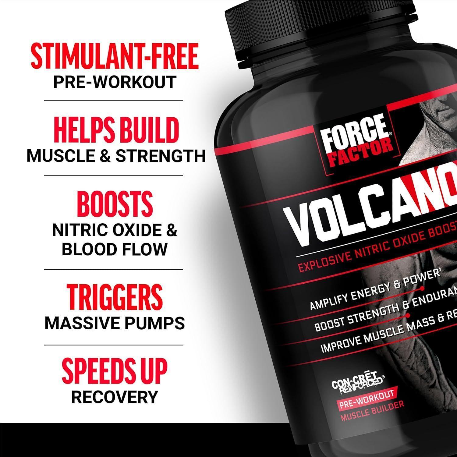Force Factor Volcano Aumento Oxido Nitrico Creatina Con-cret 120 caps-4