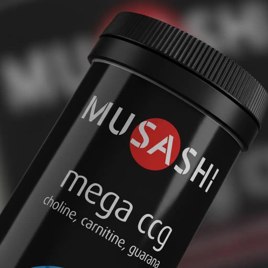 Musashi Mega Carnitina CCG 1115mg Colina Guarana Quemador De Grasas 75 caps-2