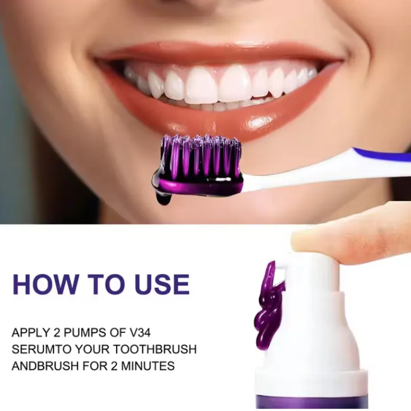 Purple Gel V34 Whitening Booster Pasta Blanqueamiento Dental-5