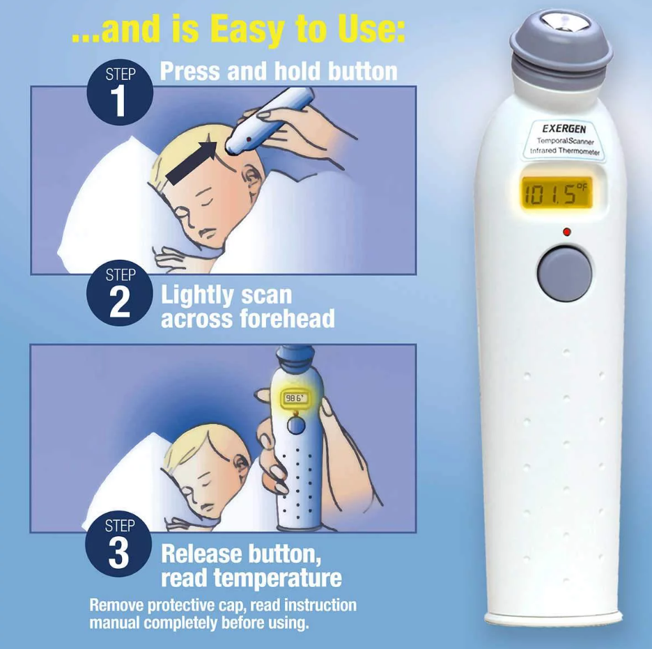 Exergen Smartglow Termometro Digital Escaner Arteria Temporal Toma de Temperatura en segundos-3