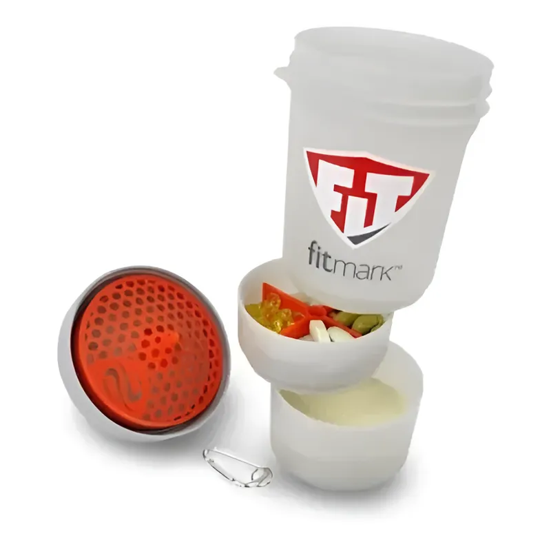 Lonchera Termica Fitmark The Box Red Smart Shaker V2 Organizador Comida Con Contenedores-4