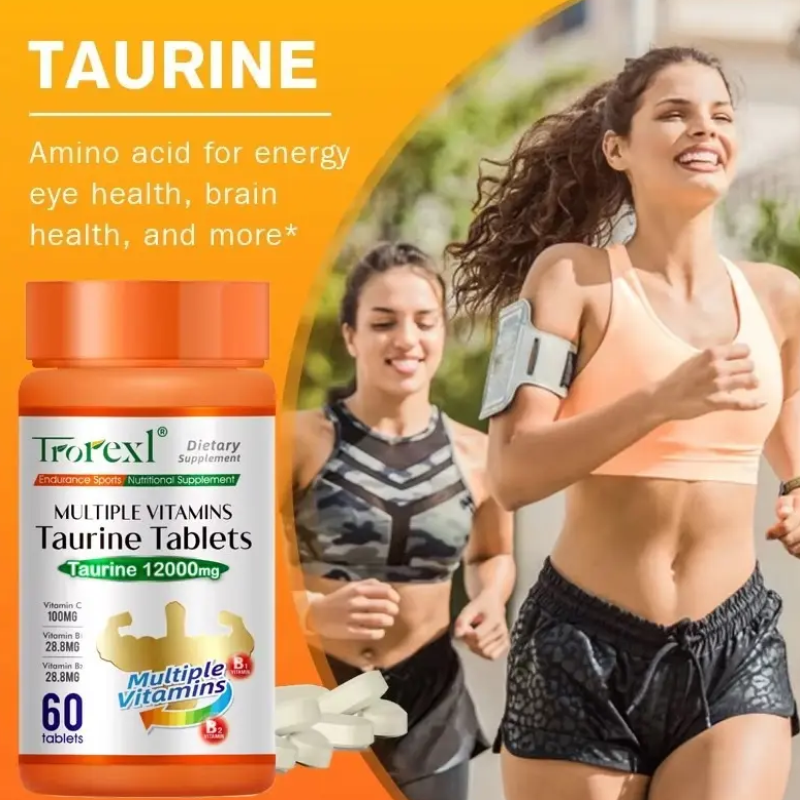 Super Multivitaminico Taurina 12000mg Aminoacido Energizante 60 tabletas-4