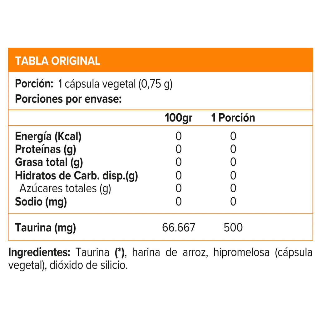 Super Multivitaminico Taurina 12000mg Aminoacido Energizante 60 tabletas-6