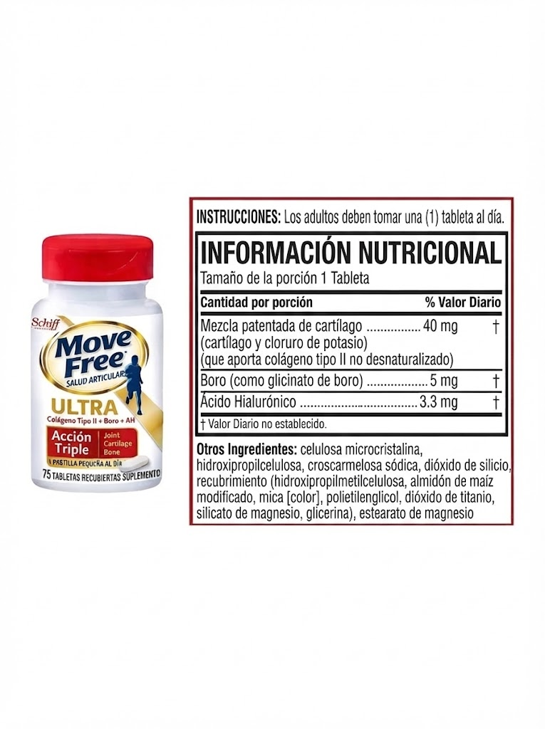 Move Free Ultra Triple Colageno Tipo 2 + Acerola Vitamina C -6