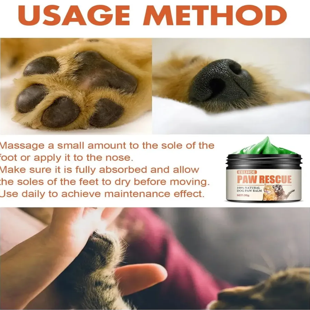 Pet Paw Rescue Balsamo Reparador Cuidado Patitas Perro Gatos 30gr-5