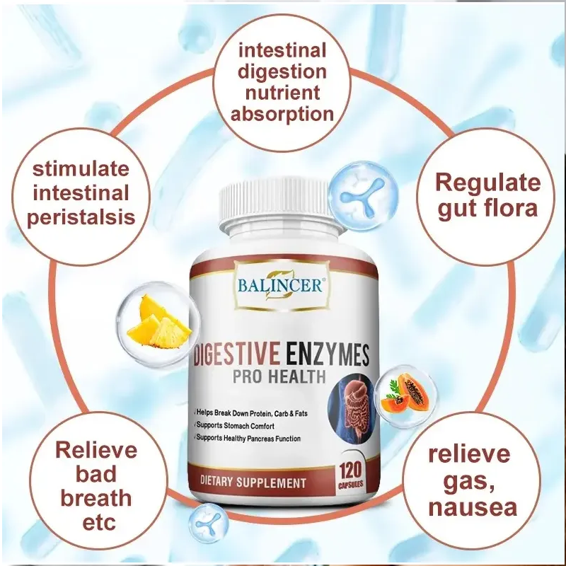 Balincer Enzimas Digestivas Mejoran La Digestion Estomacal 120 caps-3