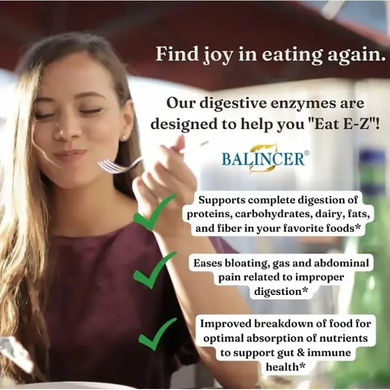 Balincer Enzimas Digestivas Mejoran La Digestion Estomacal 120 caps-4